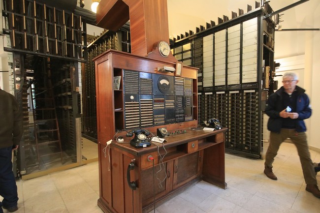 Rotary 7A1 telephone exchange test bench - photo by Károly Teleki Test bench