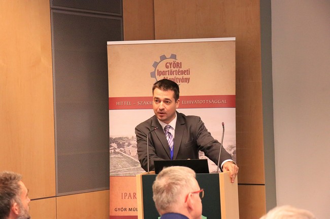 Kelemen Kristóf coordinator and presenter of the conference - photo by Károly Teleki Kelemen Kristóf