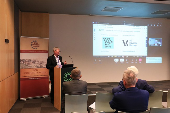 Teleki Károly presenting the results of V4 projects - photo by Andorka Zsolt Teleki Károly